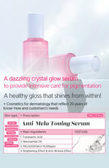 Anti-Mela Toning Serum 30mL Retail $80 - Halo Glow