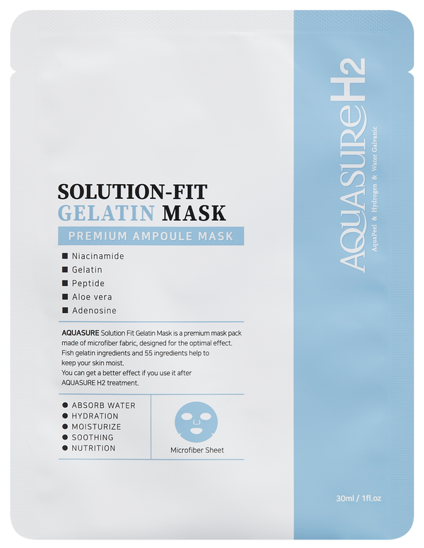 Solution-Fit Gelatin Mask 10pc Retail $120 - Aquasure H2 Treatment
