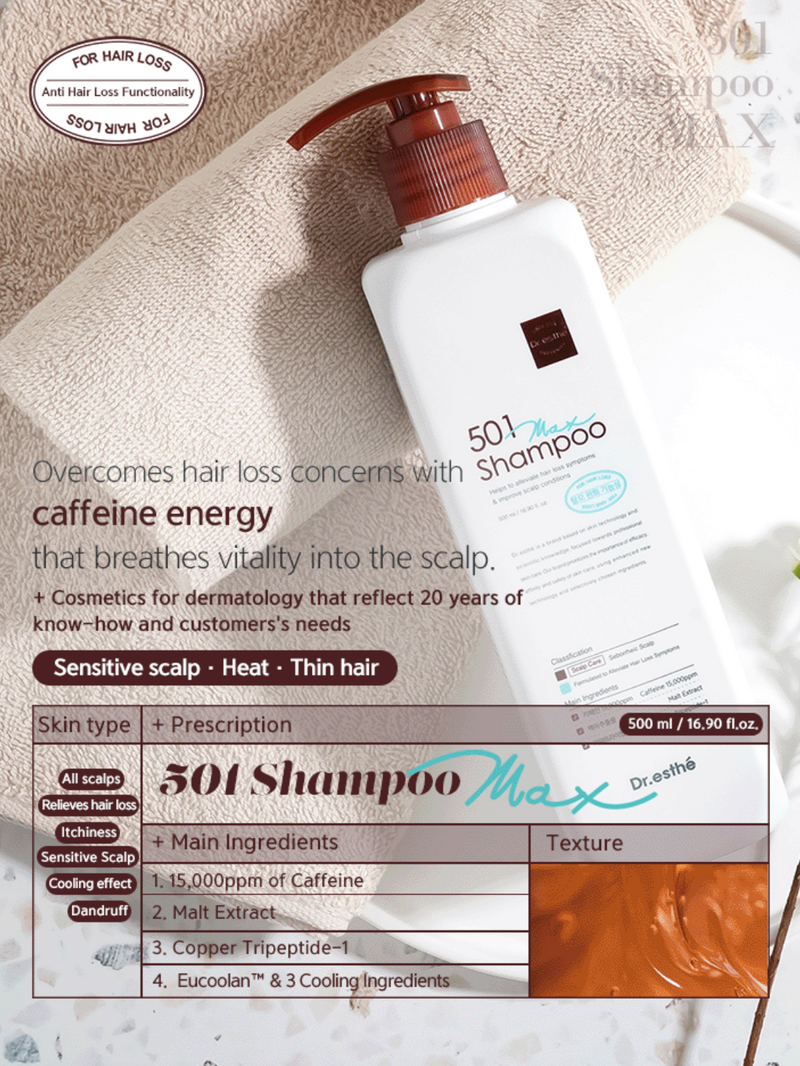 (UPGRADED) 501 Shampoo MAX 500mL Retail $106