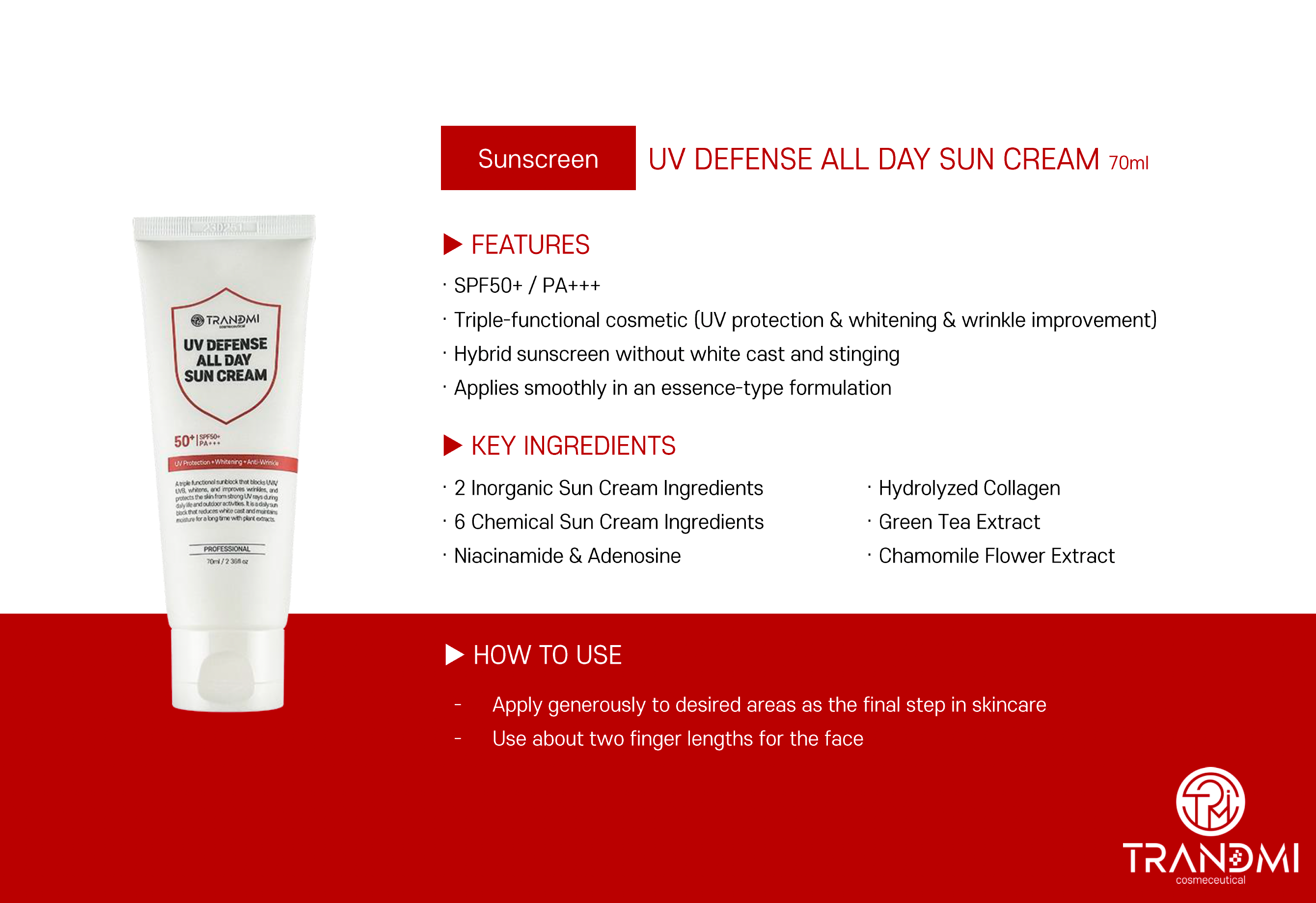 UV Defense All Day Sun Cream 70ml Retail 60