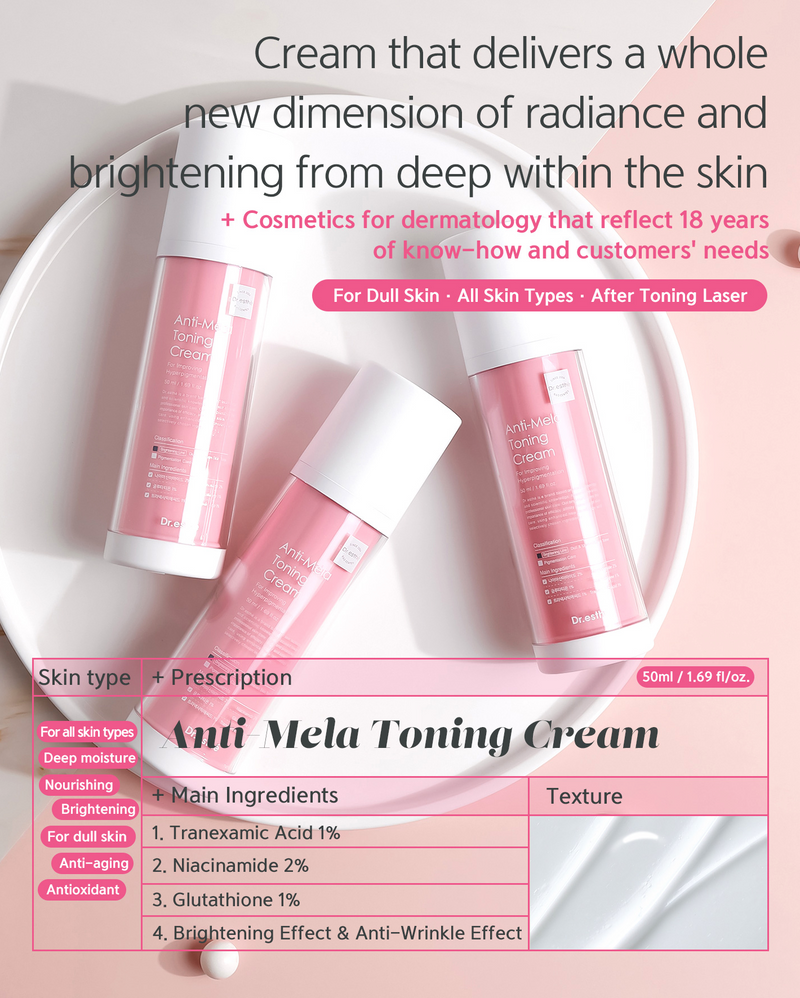 Anti-Mela Toning Cream 50ml Retail $70