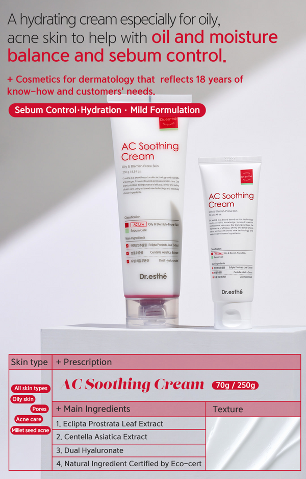 AC Soothing Cream 60mL Retail $65