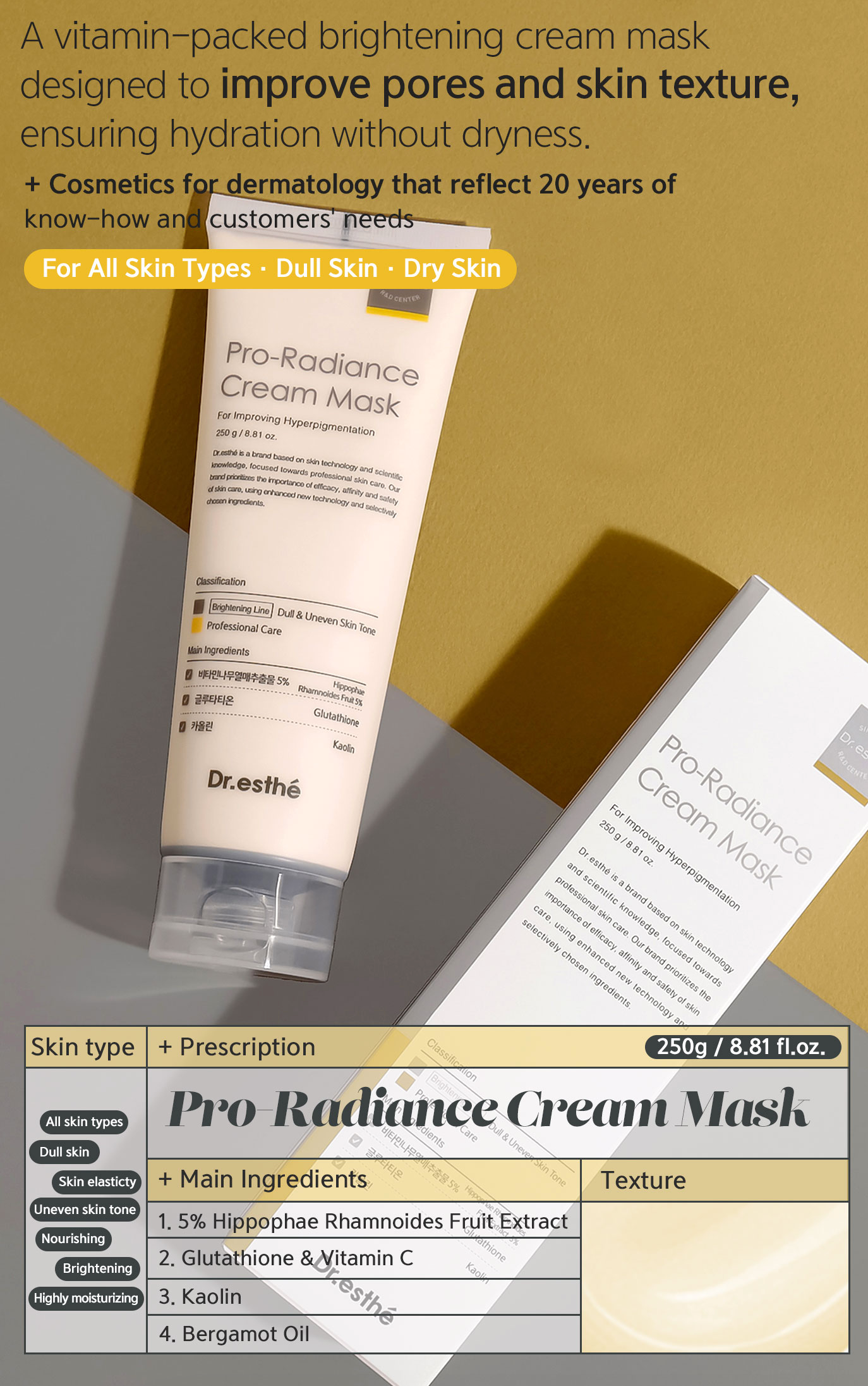 Pro-Radiance Cream Mask 250g $110 - SPECIAL OFFER