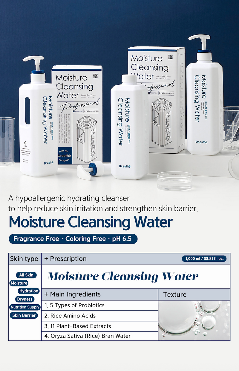 NEW) Moisture Cleansing Water 1000mL - Barrier Supporting Multi Ferme