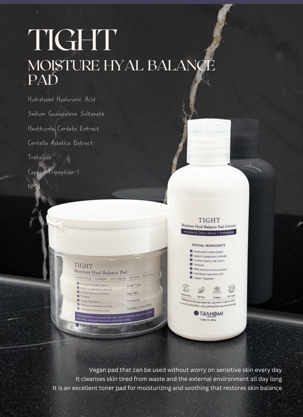 Tight Moisture Hyal Balance Pad - 70 Pads/Box - Retail $84 - Vegan Toner Pad