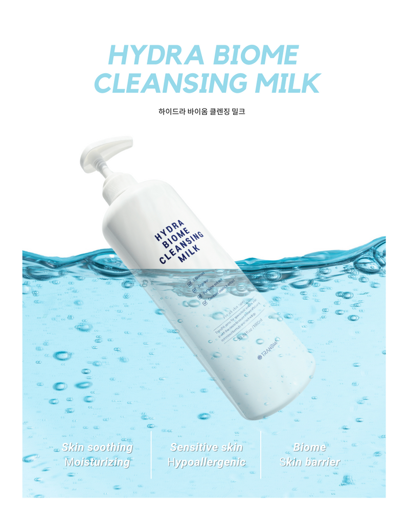 Hydra Biome Cleansing Milk 1000mL Retail $95 - Microbiome (Prebiotics/Paraprobiotics) - Strengthening the Skin Barrier!