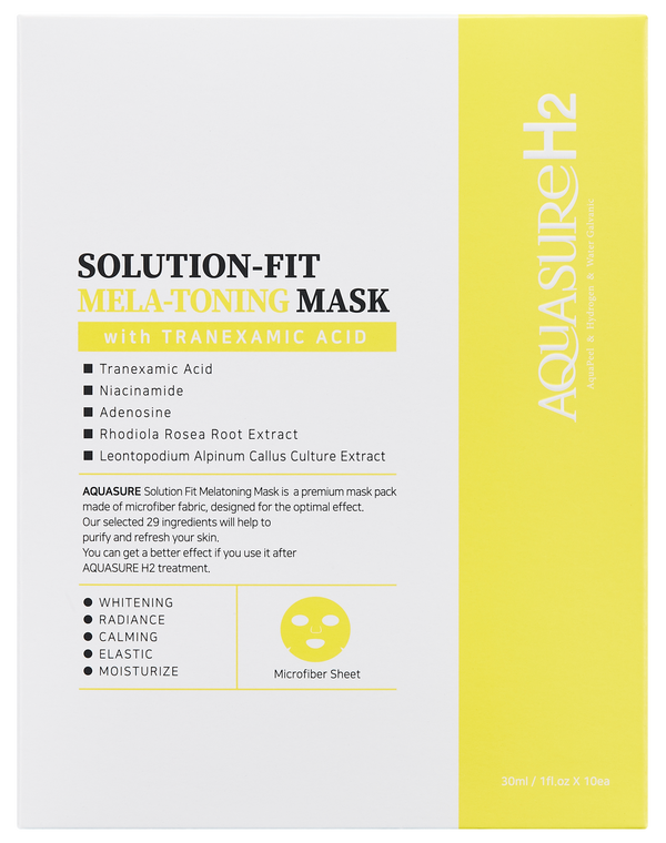Solution-Fit Mela-Toning Mask 10pc Retail $120 - Aquasure H2 Treatment
